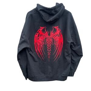 King Sullivan Tour Black Red Hoodie XXL 24x32 Preowned